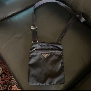 authenticated vintage prada nylon crossbody